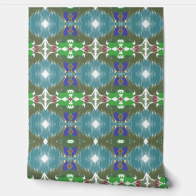Papel Pintado Emerald Tide Kaleidoscope (Desenrollar)