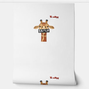 Papel Pintado emoji insultando la ira de la jirafa
