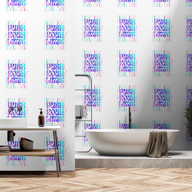 Papel Pintado Empuja Tu Límite (Baño)