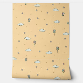 Papel Pintado Encantadora habitación para niños Peach