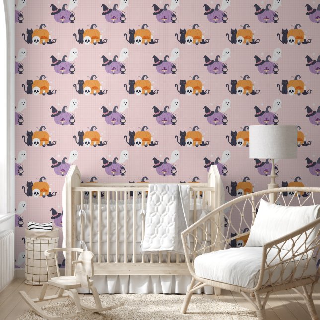 Papel Pintado Encanto acogedor de Halloween (Niños)