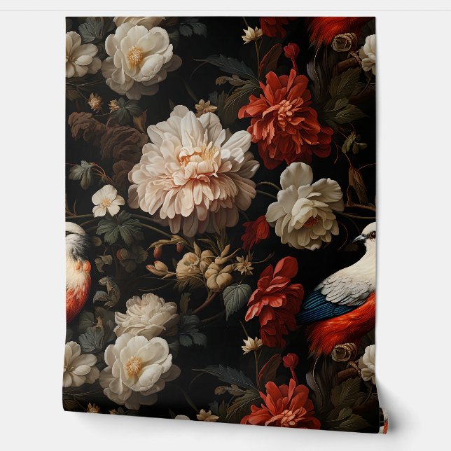 Papel Pintado Encanto de vacaciones nocturnas Botánico (Desenrollar)