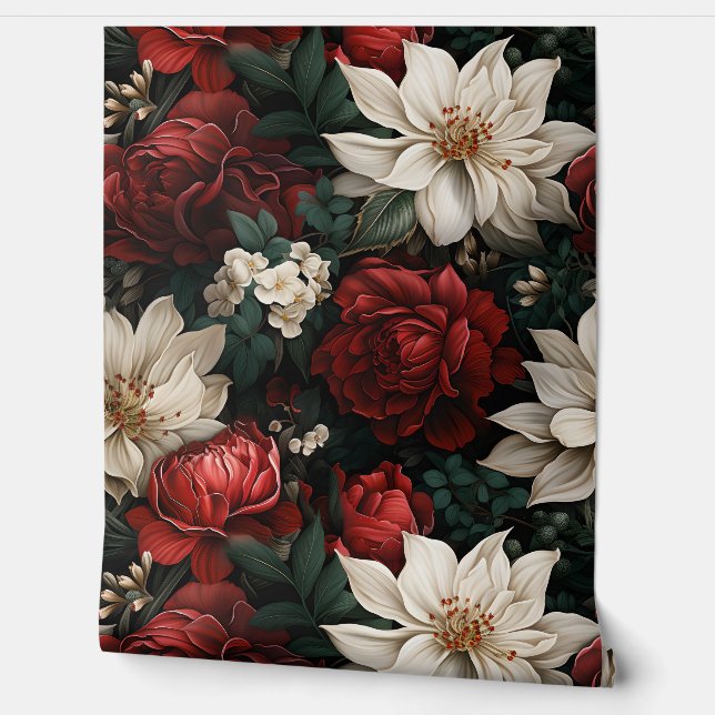 Papel Pintado Encanto de vacaciones nocturnas Botánico (Desenrollar)