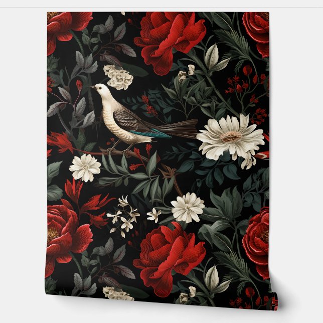 Papel Pintado Encanto de vacaciones nocturnas Botánico (Desenrollar)