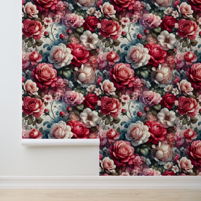 Papel Pintado Encanto Floral Rosa Atemporal (Solicitud)