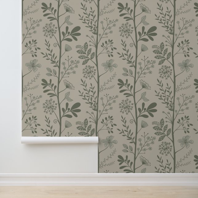 Papel Pintado Enchanted Vertical Garden Reverie XL deep beige (Solicitud)
