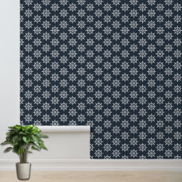 Papel Pintado Énfasis en el patrón de la rueda del barco blanco 