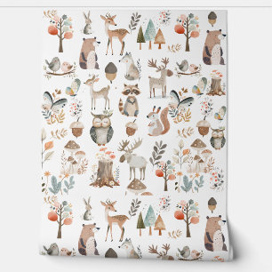 Papel Pintado Enfermería de animales forestales de Woodland