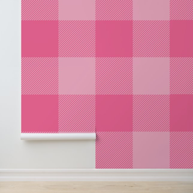Papel Pintado Enorme salsa de búfalo rosa francés (Solicitud)