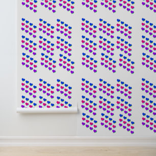 Papel Pintado Epic Fun Neon Hearts Divertido Ochenta Estilo
