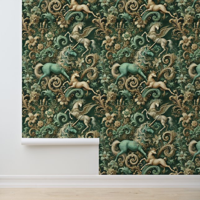 Papel Pintado Equinoccio celeste - Unicornio mítico (Solicitud)