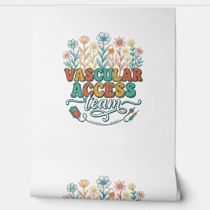Papel Pintado Equipo de Acceso Vascular Diseño de Camiseta Médic