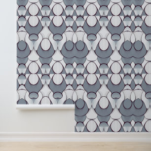 Papel Pintado Escalas etéreas: Resumen gris y blanco moderno