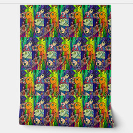 Papel Pintado Escuela de pescado