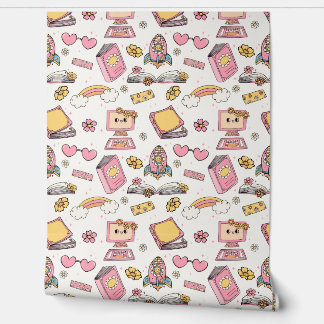 Papel Pintado Escuela de temas retro