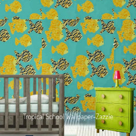 Papel Pintado Escuela Tropical