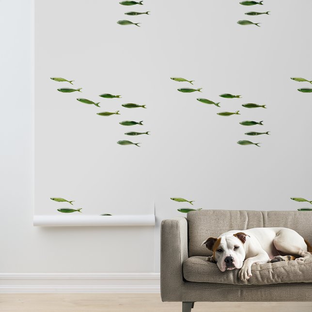 Papel Pintado Escuelas de Pescado Verde Náuticas (Subido por el creador)