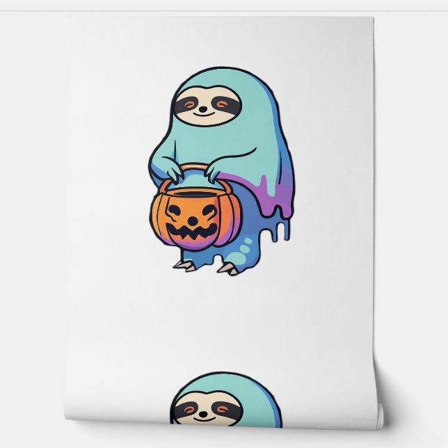 Papel Pintado Eslovaco Fantasma Halloween Camiseta sobredimensio (Desenrollar)