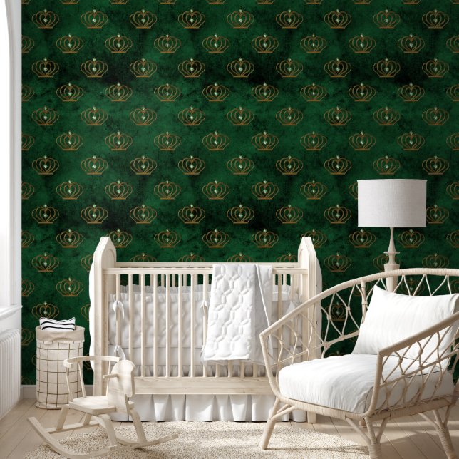 Papel Pintado Esmeralda Old Gold Francesa  (Niños)
