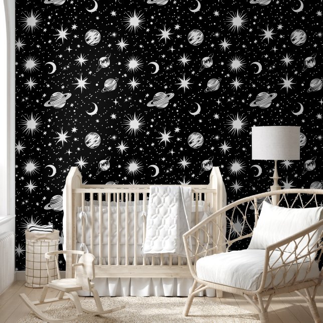 Papel Pintado Espacio exterior muy lindo (Niños)