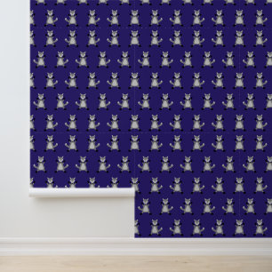 Papel Pintado Espantoso Lobo De Halloween Patterado
