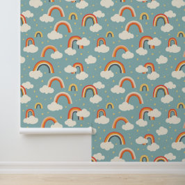 Papel Pintado Espectacular patrón de nubes arcoiris | Enfermería
