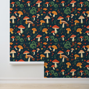 Papel Pintado Espectáculo caprichoso y patrón de follaje