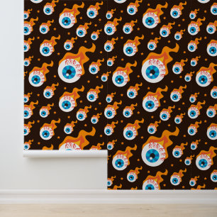 Papel Pintado Espeluznante ojos de Halloween azucarados