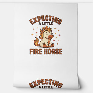 Papel Pintado Esperando un pequeño caballo de fuego camiseta vin