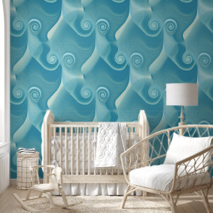 Papel Pintado Espirales abstractos de energía - patrón continuo 