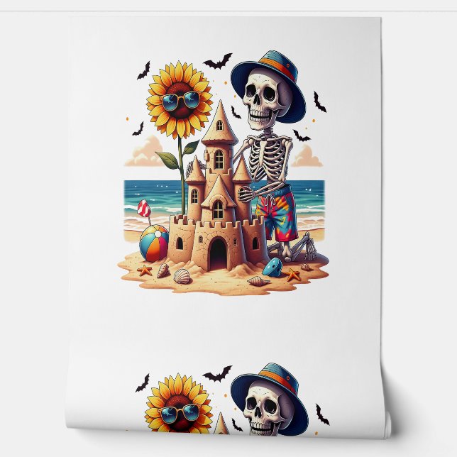 Papel Pintado Esqueleto de Guay en la playa (Desenrollar)
