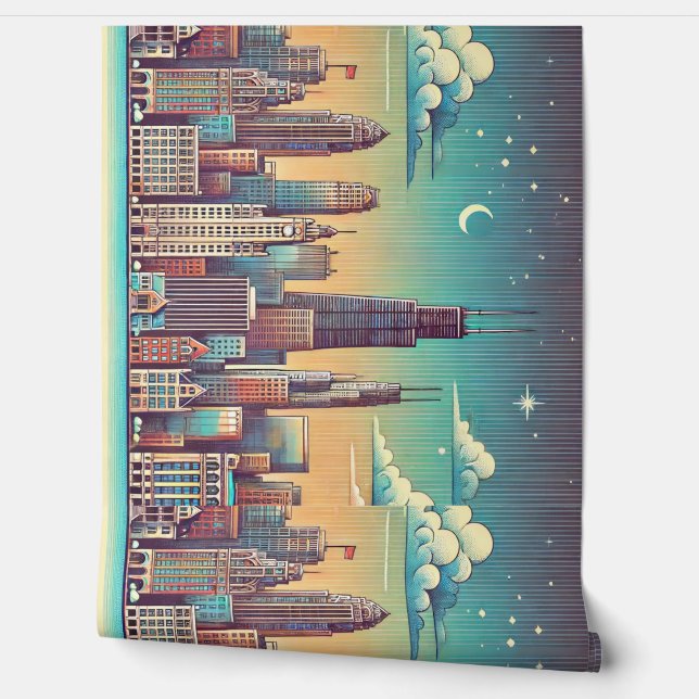 Papel Pintado Esquina de Chicago (Desenrollar)