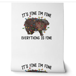 Papel Pintado Está Bien Estoy Bien Todo Está Bien Moo Deng Bebe