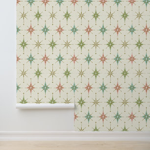 Papel Pintado Estallidos de estrellas y diamantes brillantes - L