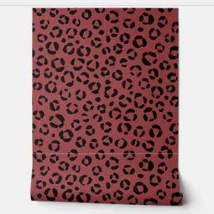 Papel Pintado Estampado Animal Burgundy