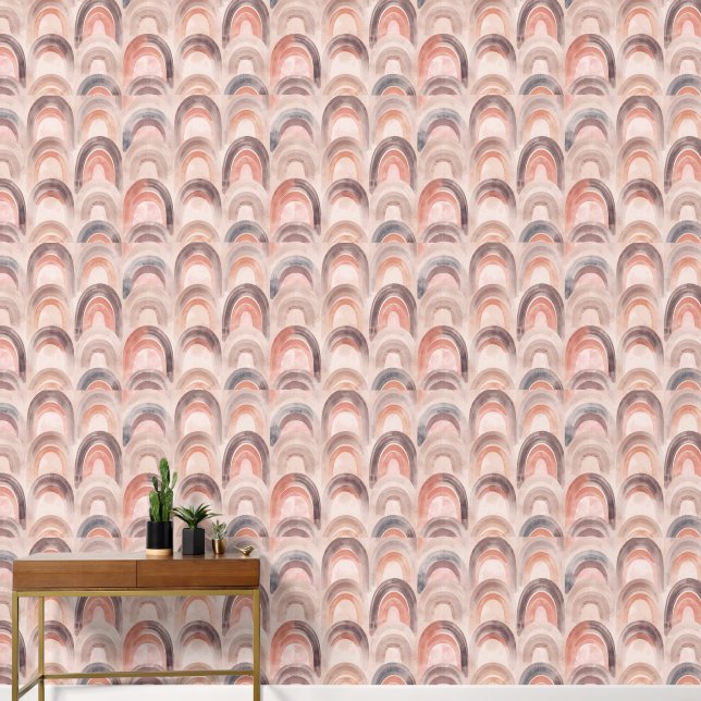 Papel pintado estampado boho (Pasillo)