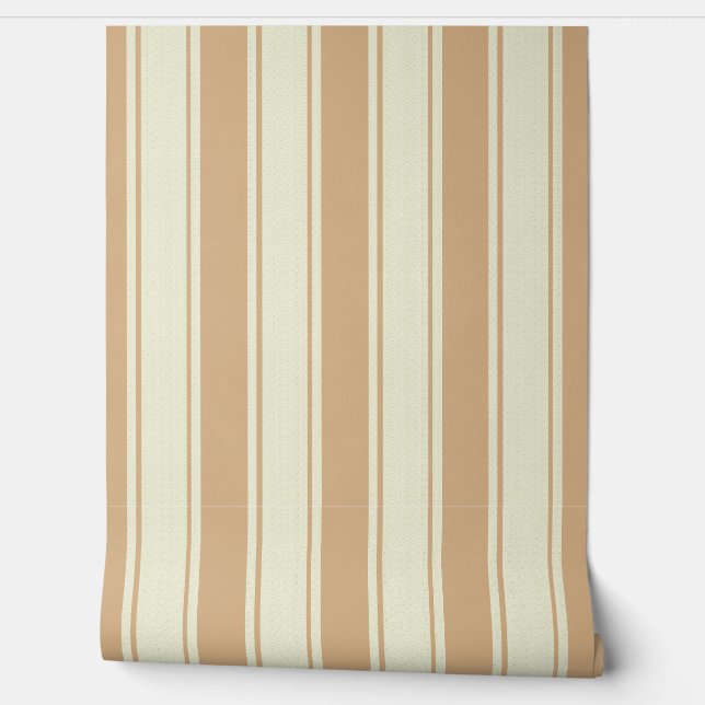 Papel Pintado Estampado de calicó y crema (Desenrollar)