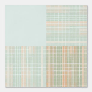 Papel Pintado Estampado geométrico de cuadros azul pálido modern