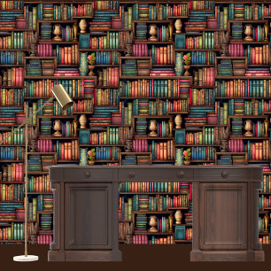 Papel Pintado Estantes de libros Majestic Ford