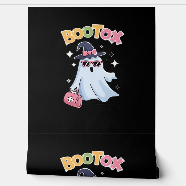 Papel Pintado Esteticista Botox Halloween Enfermera estética Pla (Desenrollar)