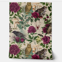 Papel pintado estético Goblincore del Bosque Encan