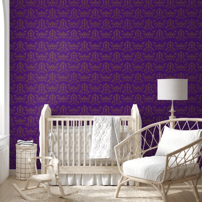 Papel Pintado Estilo antiguo vintage - patrón continuo 4a (Niños)