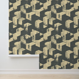 Papel Pintado Estilo cuadrado 3D liusión casa moderna