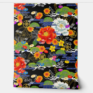 Papel Pintado Estilo yuzen japonés