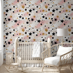 Papel Pintado Estrellas de niñas pequeñas con estampado de guard
