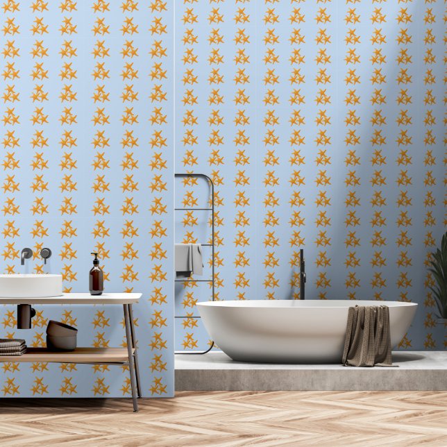 Papel Pintado Estrellas Marinas Costeras (Baño)