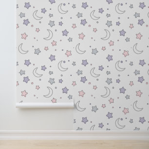 Papel Pintado Estrellas y Lunas