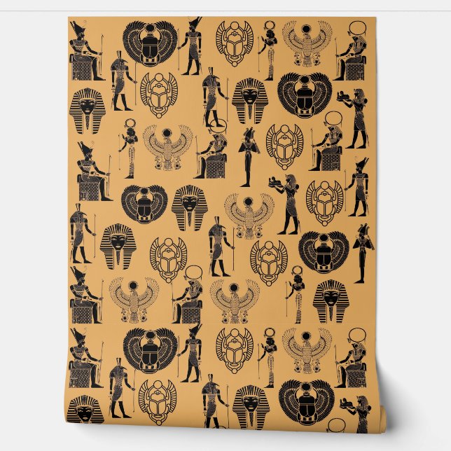 Papel Pintado Eternal Sands: Egyptian Antique Elegance for Time (Desenrollar)