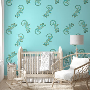 Papel Pintado Etnogeco Con Espirales Y Puntos 5