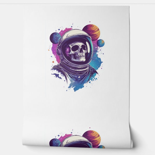 Papel Pintado Explorador de astronautas de cráneo (Desenrollar)